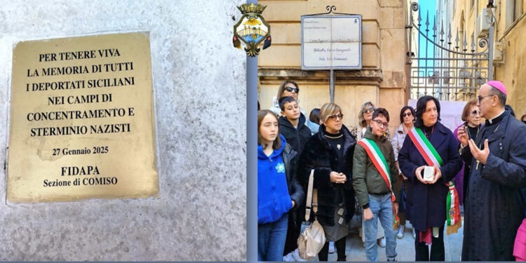 La Pietra d'Inciampo nella giornata della Memoria a Comiso