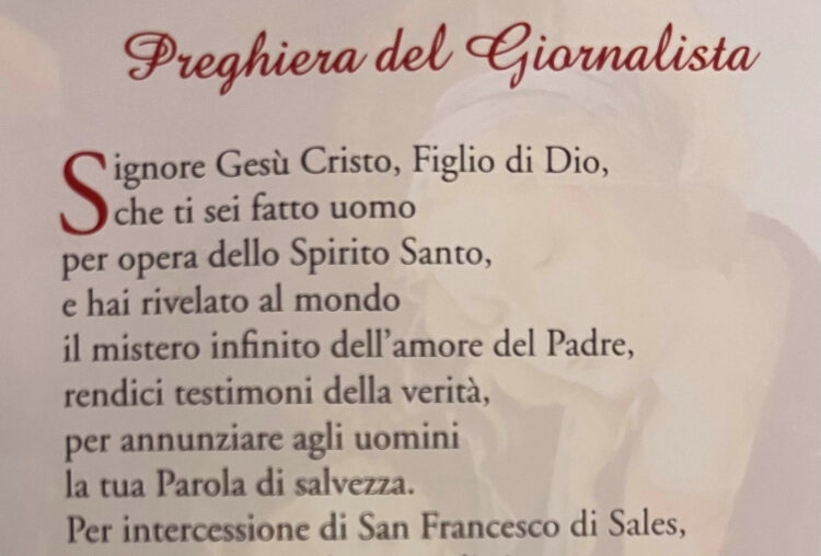 La preghiera di mons. Lomanto al Giubileo della Comunicazione a Roma