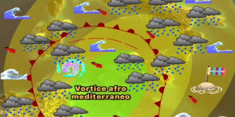 Maltempo in Sicilia, vortice Afro Mediterraneo in arrivo: pioggia, vento e temporali