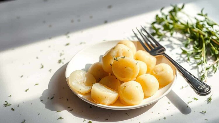 Patate Bollite con una Spolverata di Erbe Aromatiche