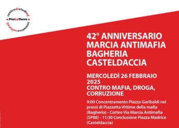 Oggi marcia antimafia Bagheria Casteldaccia