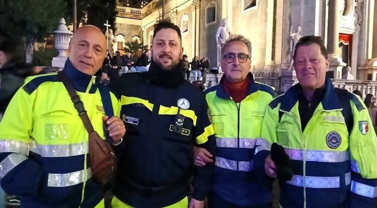 I volontari di Protezione Civile di Comiso a supporto di Catania per Sant'Agata