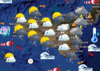 Maltempo in Sicilia: vortice Afro-Mediterraneo porta temporali e rischio di nubifragi
