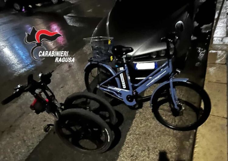 Ragusa, recuperate bici elettriche rubate: 42enne denunciato