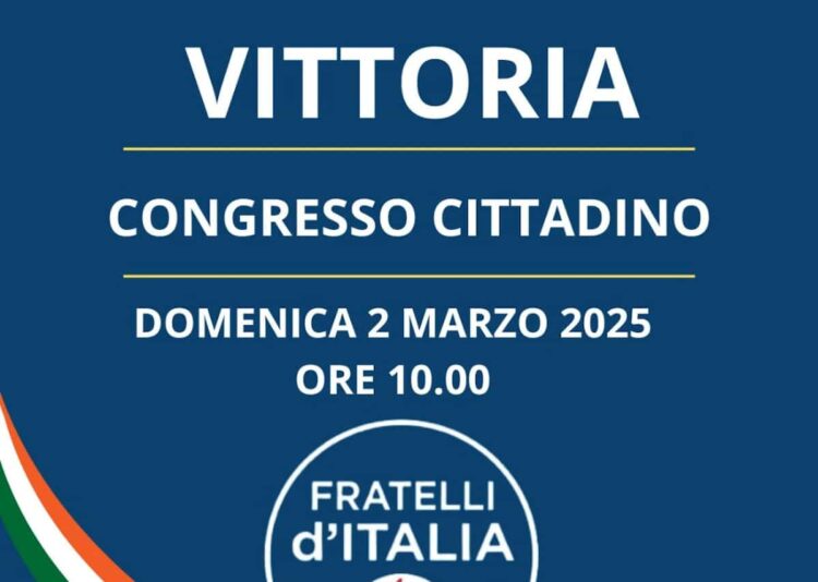 Congresso cittadino del circolo FdI di Vittoria e Scoglitti: domenica 2 marzo