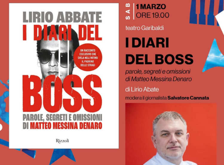 Modica, 1 marzo Lirio Abbate presenta l'ultimo lavoro I diari del boss