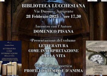 Modica, Domenico Pisana ospite della Biblioteca lucchesiana ad Agrigento