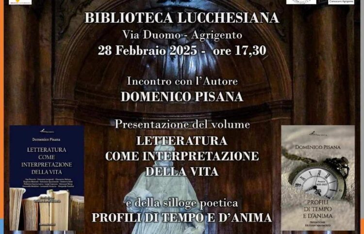 Modica, Domenico Pisana ospite della Biblioteca lucchesiana ad Agrigento