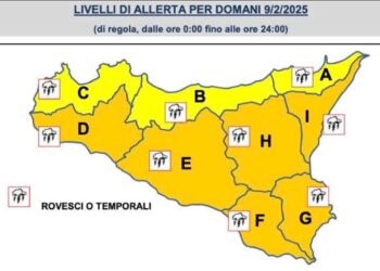 Maltempo in Sicilia, allerta meteo arancione anche a Ragusa: temporali e vento forte