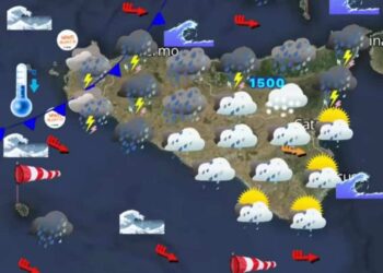 Maltempo in Sicilia: piogge, temporali e freddo