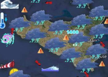 Maltempo in Sicilia: piogge di forte intensità, temporali e possibili nubifragi