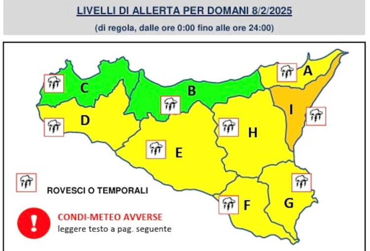 Maltempo in Sicilia: piogge e temporali da stasera e nel weekend: è allerta meteo