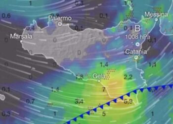 Maltempo in Sicilia: oggi vortice ciclonico con piogge, temporali e grandinate