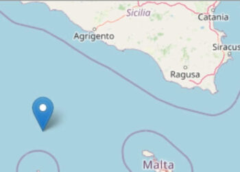 Terremoto oggi nel Canale di Sicilia: scossa magnitudo 3.1
