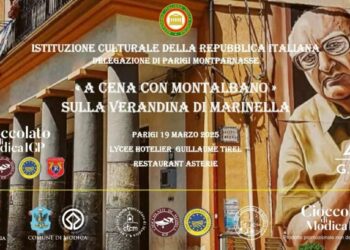 Il cioccolato di Modica Igp a Parigi con A cena con Montalbano