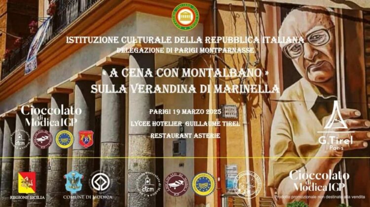 Il cioccolato di Modica Igp a Parigi con A cena con Montalbano