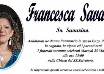 Modica, è morta Francesca Savarese: oggi i funerali
