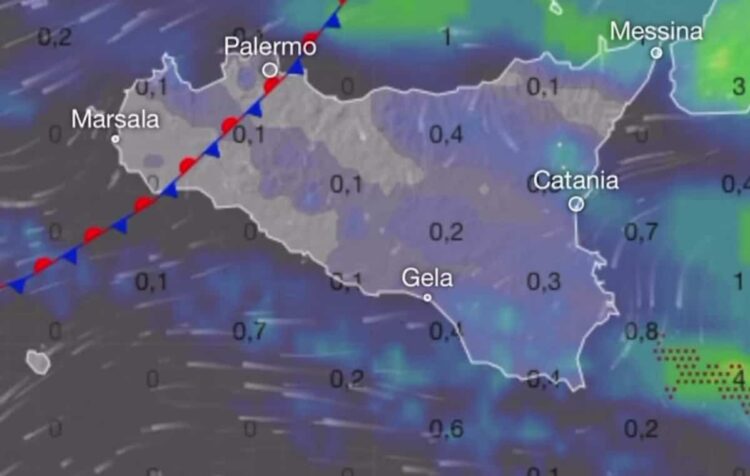 Maltempo in Sicilia, pioggia e venti di burrasca: poi arriva il caldo estivo africano
