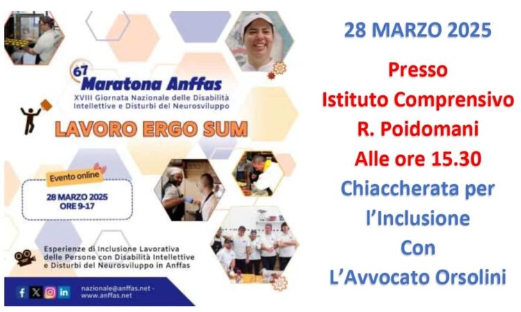 Modica Anffas organizza un incontro sulle disabilità con avvocato Orsolini