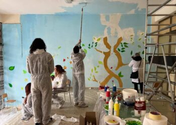 Un murales sulla pace a Modica Alta