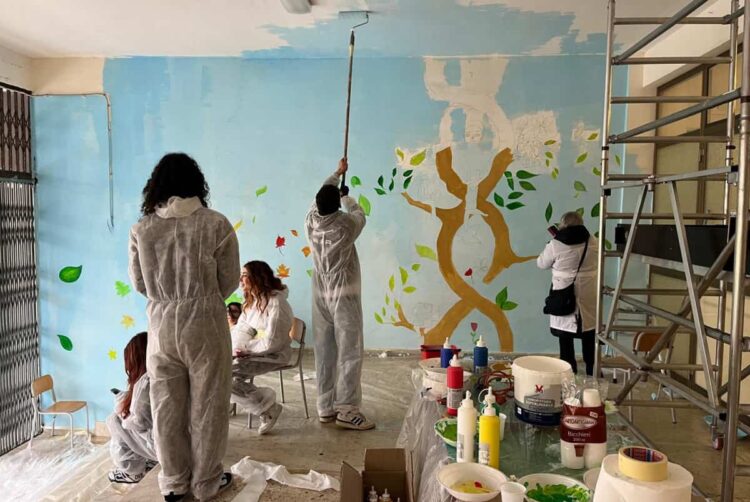 Un murales sulla pace a Modica Alta