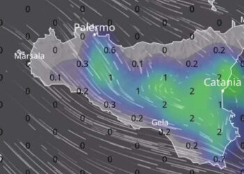Maltempo in Sicilia: in arrivo rovesci e temporali
