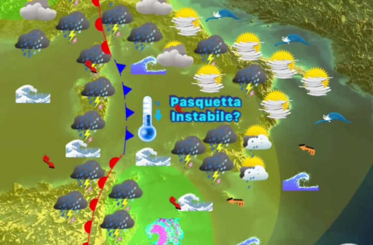 Maltempo in Sicilia: pioggia e temperature in calo per Pasquetta