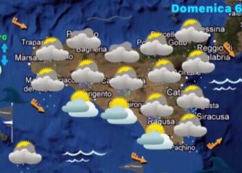 Maltempo in Sicilia: piogge e temporali sparsi
