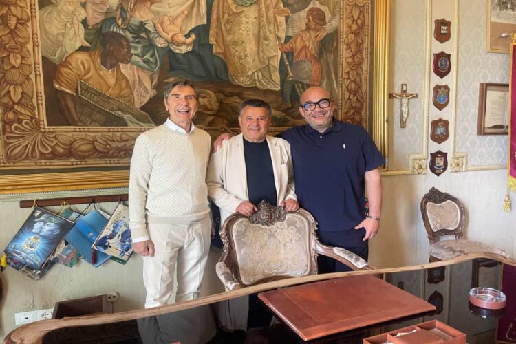 Ariedo Braida, ex direttore generale del Milan e del Barcellona, a Scicli