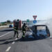 Auto a fuoco in autostrada direzione Modica: vicino allo svincolo per Ispica