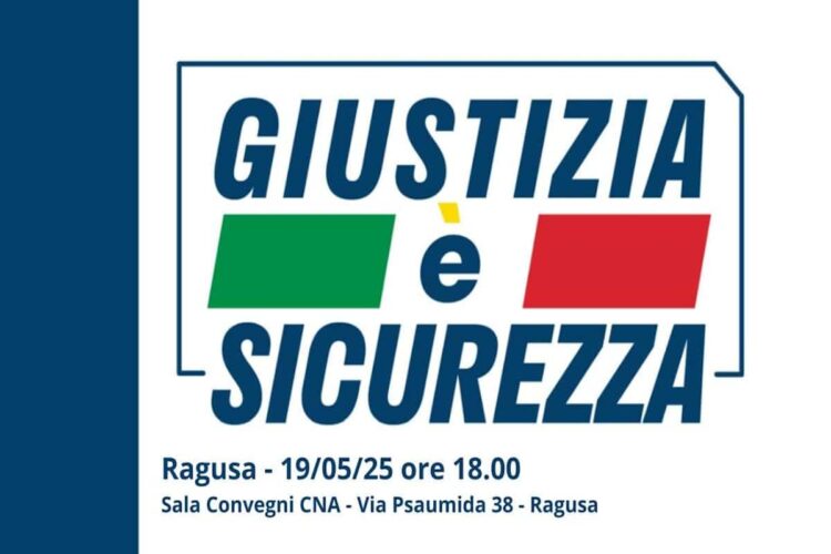 Giustizia è sicurezza: il 19 maggio a Ragusa
