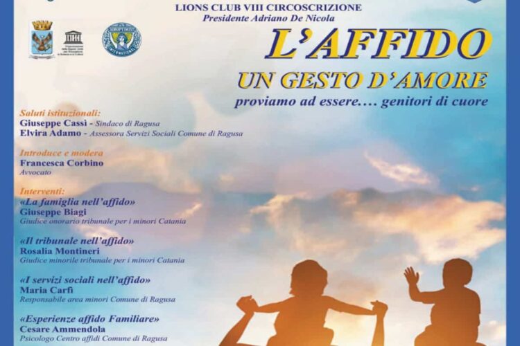 A Ragusa oggi L'affido, un gesto d'amore: proviamo ad essere genitori di cuore