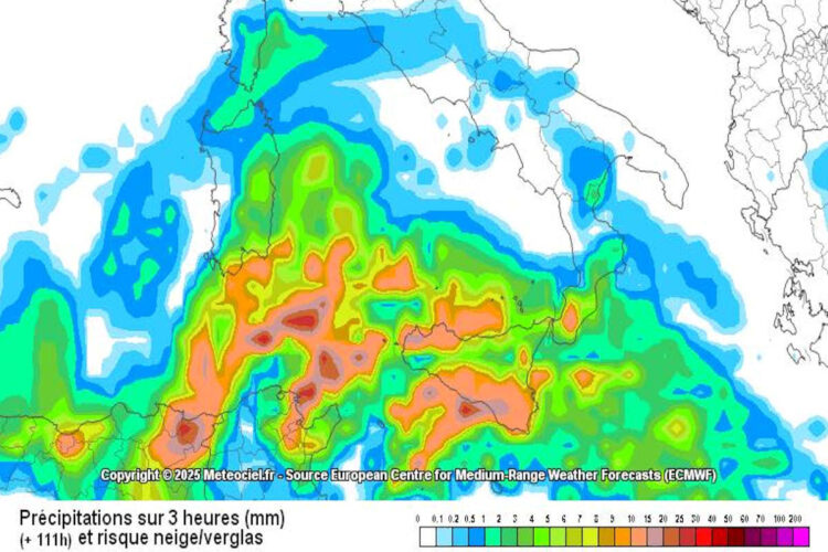 Maltempo in Sicilia, vortice afro-mediterraneo in formazione, rischio forti piogge e venti tempestosi