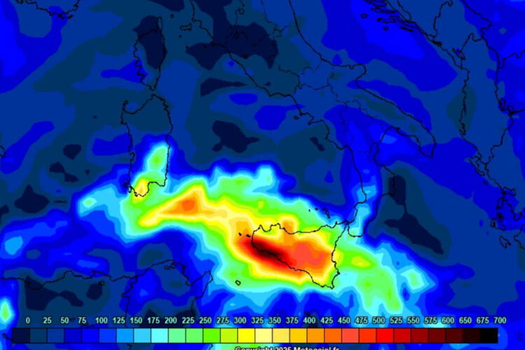 Maltempo in Sicilia: intensa fase di maltempo in arrivo da giovedì con rischio temporali forti