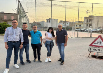 Quartiere Celle a Vittoria, piazzetta antistante la chiesa Anime del purgatorio nel degrado