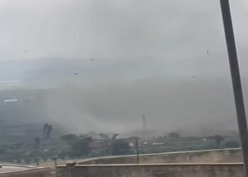 Maltempo in Sicilia, tromba d'aria nella campagne a Pedagaggi nel Siracusano