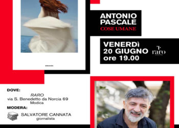 Antonio Pascale a Modica: il 20 giugno da Raro