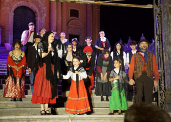 Cavalleria Rusticana sulla scalinata del Duomo di Ragusa Ibla