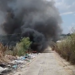Vittoria, a fuoco una discarica abusiva