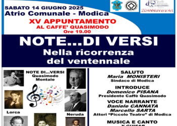 Modica, serata di poesia e musica al Quasimodo nella ricorrenza del ventennale