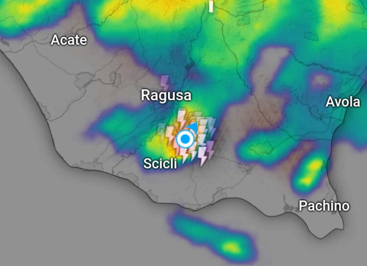 Maltempo in Sicilia, pioggia e temporale in provincia di Ragusa