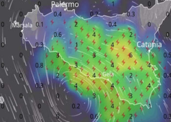 Maltempo in Sicilia: in arrivo temporali e possibili grandinate, calo delle temperature