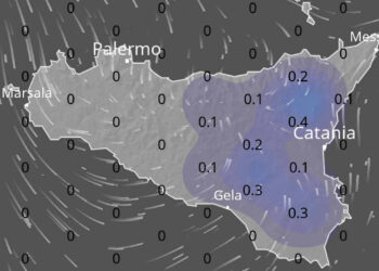 Maltempo in Sicilia, pomeriggio con temporali sparsi