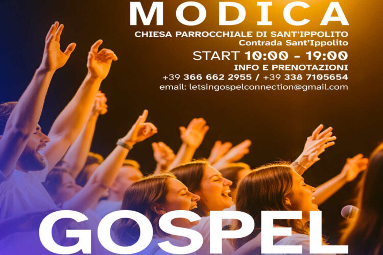 Modica canta Gospel: audizioni e Gospel Workshop il 21 e 22 giugno