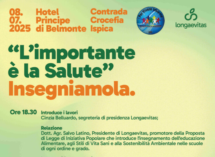 Ispica, incontro su proposta di legge per introdurre Educazione alimentare e Sostenibilità nelle scuole