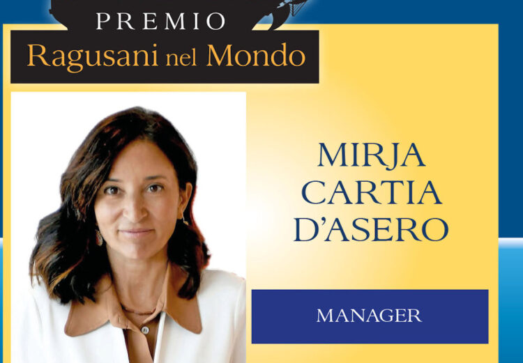 Premio Ragusani nel Mondo: tra i premiati Mirja Cartia D'Asero, la manager di Scicli
