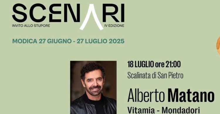 Scenari 2025 a Modica: weekend con Alberto Matano, Stefano Massini e Mario Giordano