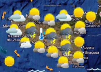 Maltempo in Sicilia: ancora piogge e temporali sparsi