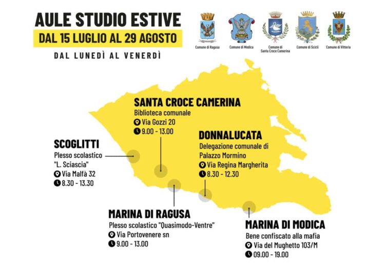 Ragusa: 5 aule studio sul litorale ibleo: ecco dove
