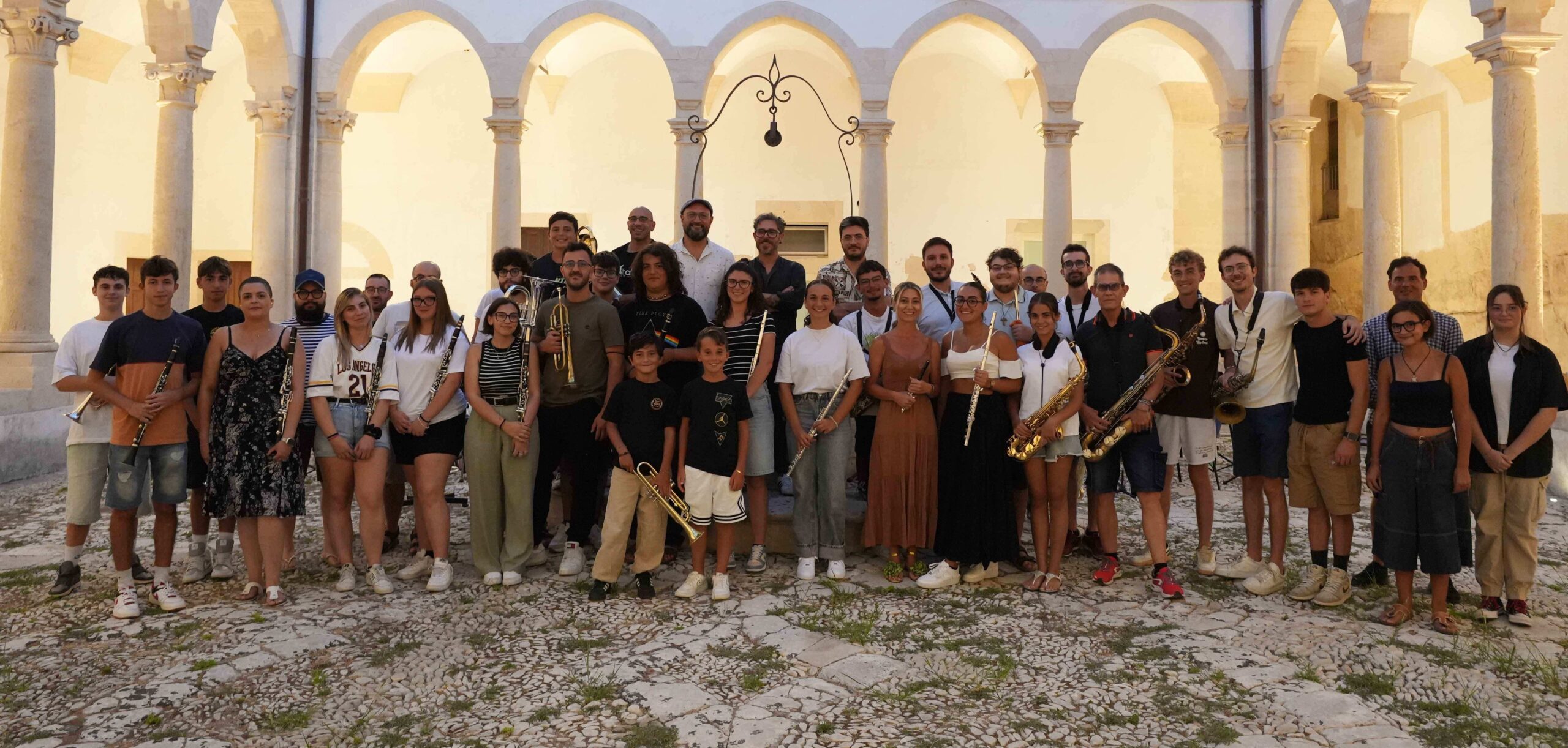Bandautore al chiostro del Liceo Convitto di Modica